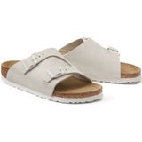 Slipper Birkenstock Women Zürich Suede Leather Antique White Narrow-Schoenmaat 39