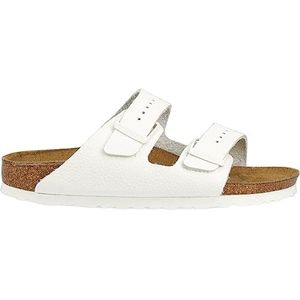 Birkenstock - Sandalen en slippers - Arizona Natural Leather White voor Heren - Maat 39 - Wit