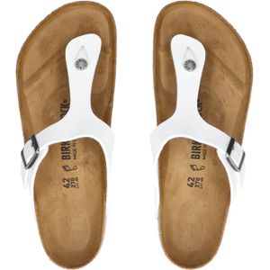 Birkenstock - Gizeh - Teenslippers - Wit - Birko-Flor