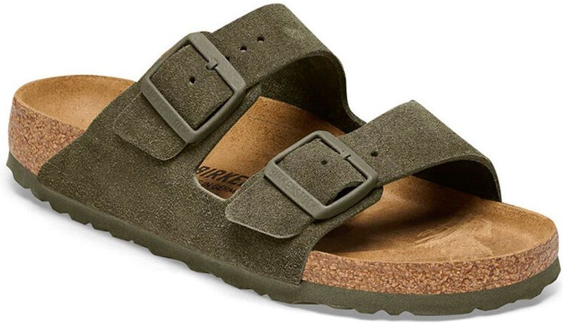 Suède lederen slippers Birkenstock Arizona