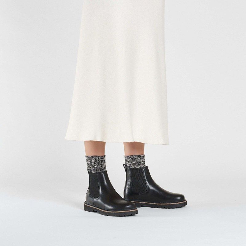 BIRKENSTOCK - Highwood - Chelsea Boots - Zwart - Leer