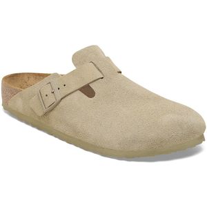 BIRKENSTOCK - Boston - Faded Khaki - Suède - Unisex Instappers