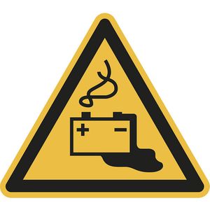 Waarschuwingsbord, waarschuwing voor een laserstraal, VE = 10 stuks, folie, hoeklengte 100 mm