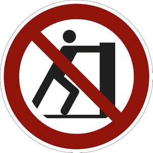 Verbodsbord, vuur, open licht en roken verboden, VE = 10 stuks, kunststof, Ø 100 mm