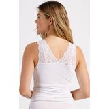 Nina von C - Dames Hemd - Zwart - 95% Modal, 5% Elastaan, Kant Afwerking