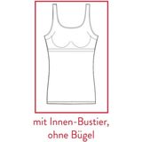 Pleasure - Modal - BH Hemdje - Wit - Ingebouwde BH zonder Beugel - Brede Bandjes