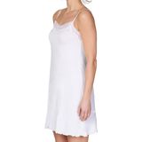 Onderjurk - Slipdress - Wit - 95% Modal, 5% Elastaan, 90CM Lengte, Antistatisch, Kanten Rand