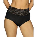 Dames - Taille Slip - Zwart - Modal - Kant - Huidvriendelijk