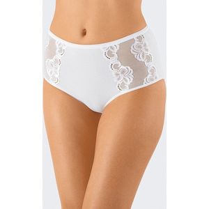 Damart - Set van 3 maxibroekjes met platte rib - Dames - Wit - 38/40