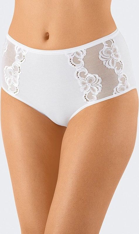 Nina von C - Maxi Taille Slip - Katoenen Onderbroek - Wit - 93% Biologisch Katoen, 7% Elastaan