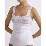 Nina von C - Dames Hemd Kant - Luxe Singlet - Wit