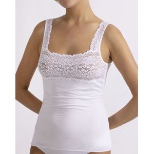 Nina von C - Dames Hemd Kant - Luxe Singlet - Wit