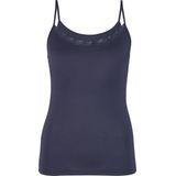 Dames - Spaghetti Hemd - Kant - Champagne - Modal