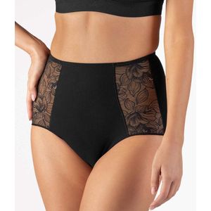 Nina von C - Correctie Taille Slip - Katoen - Zwart - Kanten Afwerking