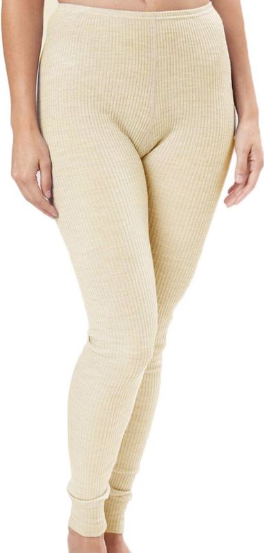 Nina von C dames Wollen legging / Thermo broek - Blauw