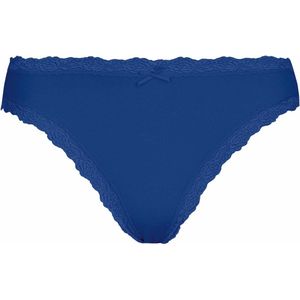 Nina von C 3-pack dames Jazzpant - Kant - Blauw