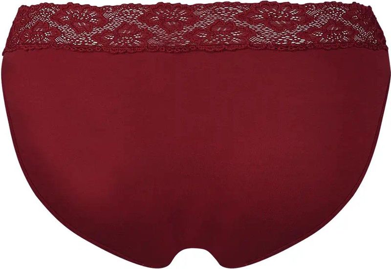 Kanten - Dames Heupslip - Zwart - Midi Kanten Onderbroek