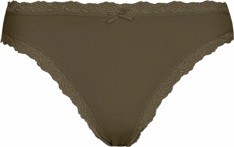 Nina von C 3-pack dames Jazzpant - Kant - Roze