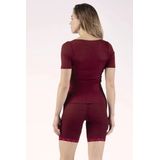 Nina von C dames wollen T-shirt met kant Rood