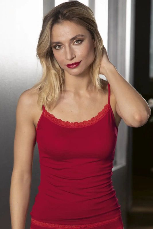 Nina von C - Spaghetti Hemd - Kant - Dames - Modal