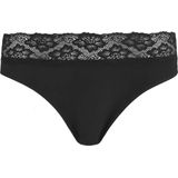 Kanten - Modal Heupslip - Dames Ondergoed - Rood - Midi Kanten Onderbroek