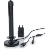 Aplic Stabantenne (DVB-T, DVB-T2, für Innenbereich), DVB-T2 HD Antenne aktiv, Digitale HDTV Zimmerantenne Verstärkerantenne