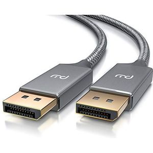 CSL - 4k DisplayPort kabel 3m - displaypoort op displaypoort - DP 1.2-4K 60Hz en 2K 144Hz - bandbreedte tot 21,6 Gbit s - verbindingskabel - voor monitor grafische kaart PC Notebook Beamer