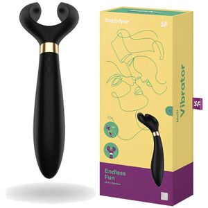 Satisfyer Partner Multifun 3, vibrator voor vrouwen, mannen en paren, vibrator met 100 vibratiecombinaties, 180° draaibare kop, accutechnologie, waterdicht