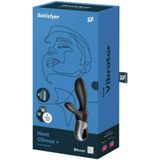 Satisfyer, Bluetooth anale vibrator, Heat Climax+, 20,5 cm, met app, met warmtefunctie, 2 motoren, gemaakt van siliconen