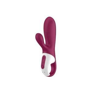 Satisfyer, Bluetooth Rabbit, Hot Bunny, 17,5 cm, met app, met warmtefunctie, 2 motoren, gemaakt van siliconen