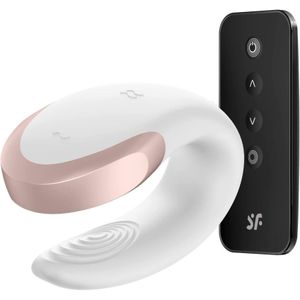 Satisfyer Double Love Luxury Partner Vibrator - Wit