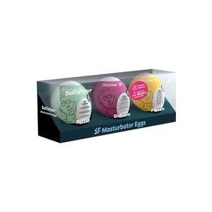 Satisfyer Mini Masturbator 3 stuks - RIFFLE, BUBBLE, FIERCE