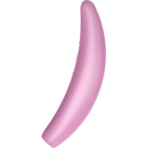 Satisfyer - Curvy 3+ pink app controlled luchtdruk opleg vibrator
