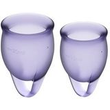 Feel Confident - Set Menstruatiecups - Purper - Medisch Siliconen