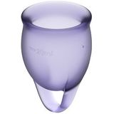 Feel Confident - Set Menstruatiecups - Purper - Medisch Siliconen