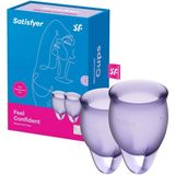 Feel Confident - Set Menstruatiecups - Purper - Medisch Siliconen