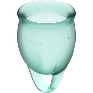 Satisfyer - Feel Confident Menstruatie Cup Set Groen