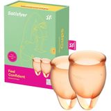 Feel Confident - Set van 2 Menstruatiecups - Siliconen - 15 en 20 ml