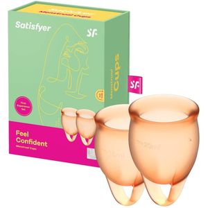 Satisfyer - Feel Confident Menstruatie Cup Set Oranje