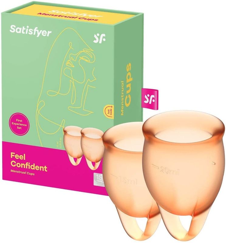 Feel Confident - Set van 2 Menstruatiecups - Siliconen - 15 en 20 ml