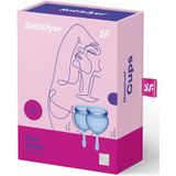 Satisfyer Feel Good - Menstruatie Cup Set (blauw) - 2 stks.