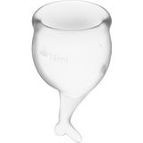 Satisfyer - Feel Secure Menstruatie Cup Set Transparant