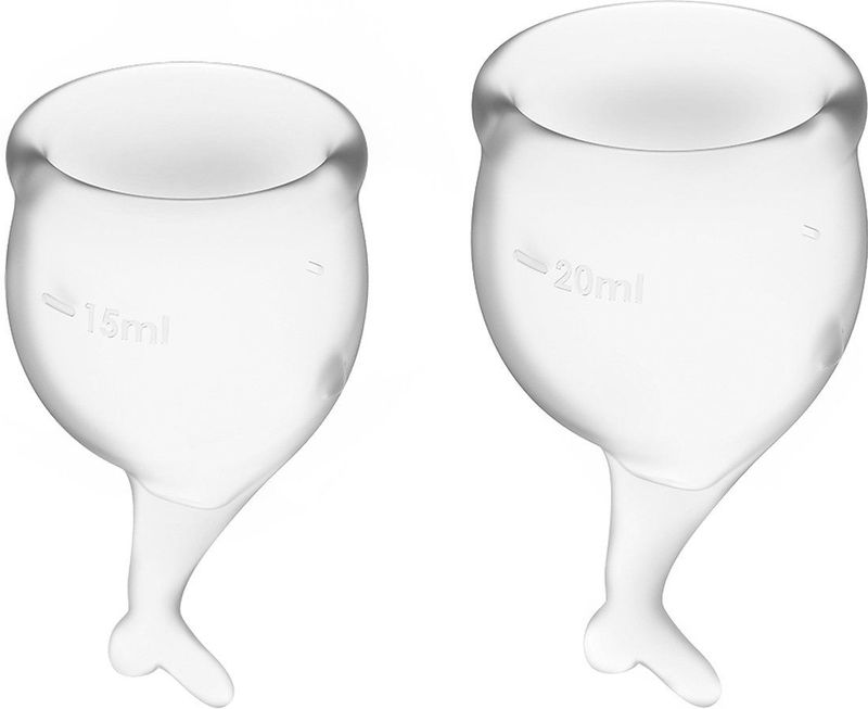 Feel Secure - Menstruatiecupset - Medische Siliconen - 2 Cups - 15ml en 20ml