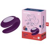 Satisfyer Double Joy Couples Vibrator- Purple