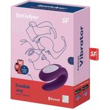 Satisfyer Double Joy Couples Vibrator- Purple