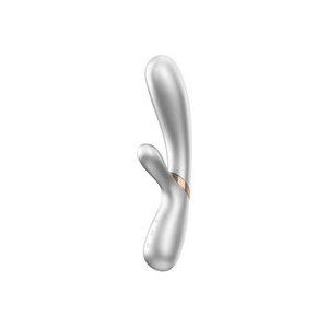 Hot Lover - Heating Rabbit Vibrator - silver/champagne -