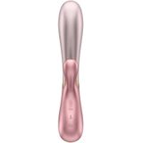 Satisyfer, Bluetooth Rabbit, 'Hot Lover', 20 cm, met app, waterdicht, oplaadbaar, huidvriendelijke siliconen