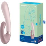 Satisfyer HEAT WAVE vibrator met clitorsstimulator Mauve 19,8 cm