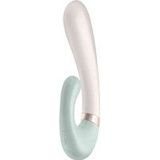 Satisfyer HEAT WAVE vibrator met clitorsstimulator Mint 19,8 cm