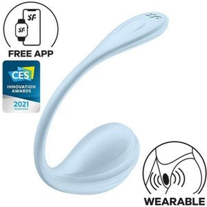 Satisfyer Smooth Petal Draagbare Vibrator 18 cm Blauw